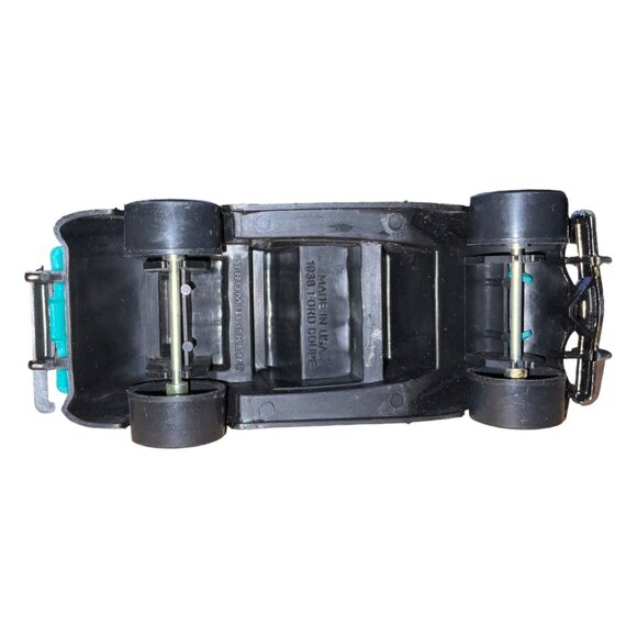 Vintage 1936 Ford Coupe Toy Car 1:43 Scale Diecast Model Black & Teal - Picture 5 of 6